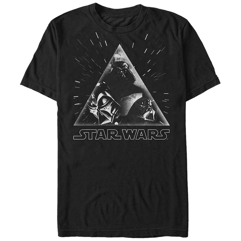 Men's Star Wars Darth Vader Triangle Stars In Space T-Shirt