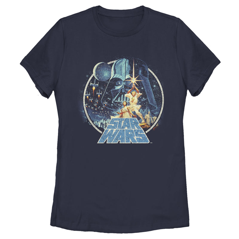 Women's Star Wars Classic Scene Circle T-Shirt