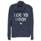 Junior's Star Wars Love You I Know Rebel Symbol Cowl Neck Sweatshirt
