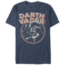Men's Star Wars Vintage Retro Darth Vader With Tie Fighters and Death Star T-Shirt