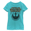 Girl's Star Wars Rebel Feather Logo T-Shirt
