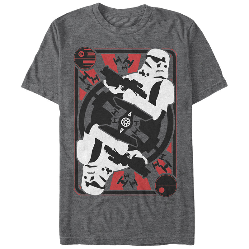 Men's Star Wars Stormtrooper Death Star Card T-Shirt