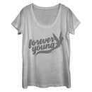 Women's Peter Pan Tinker Bell Forever Young Scoop Neck