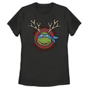 Women's Teenage Mutant Ninja Turtles Leonardo Reindeer T-Shirt