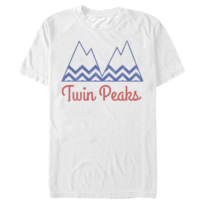 Men's Twin Peaks Striped Mountain Logo T-Shirt