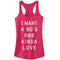 Junior's Lost Gods Valentine's Day 90'S R&B Love Racerback Tank Top