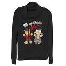 Junior's Lost Gods Christmas Y'All Gingerbread Cowl Neck Sweatshirt