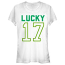 Junior's Lost Gods St. Patrick's Day Lucky Number 17 T-Shirt