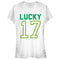 Junior's Lost Gods St. Patrick's Day Lucky Number 17 T-Shirt