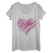 Women's Lost Gods Valentine's Day Shredded Heart Scoop Neck