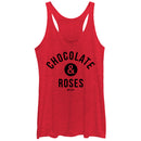 Women's Lost Gods Valentine's Day Chocolate and Roses Racerback Tank Top