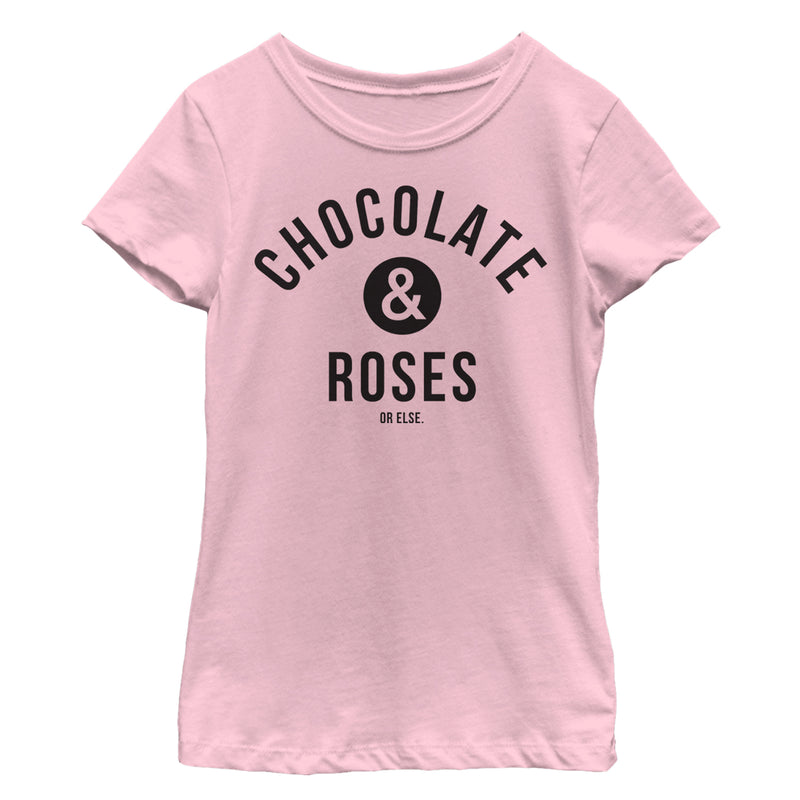 Girl's Lost Gods Valentine's Day Chocolate and Roses T-Shirt