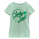 Girl's Lost Gods St. Patrick's Day Lucky Clover Lassy Circle T-Shirt