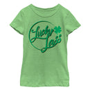 Girl's Lost Gods St. Patrick's Day Lucky Clover Lassy Circle T-Shirt