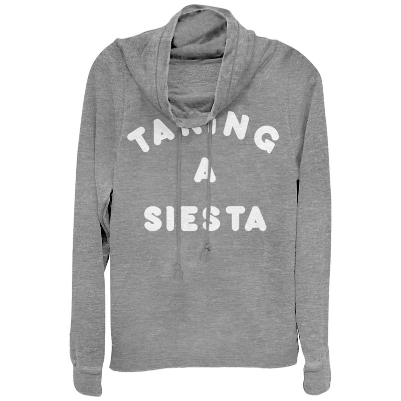 Junior's CHIN UP Take a Siesta Cowl Neck Sweatshirt