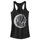 Junior's CHIN UP Halloween Witch Please Racerback Tank Top