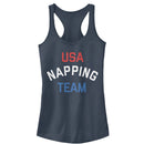 Junior's Lost Gods Fourth of July  U.S.A. Napping Team Racerback Tank Top