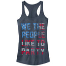 Junior's Lost Gods Fourth of July  People Like to Party Racerback Tank Top