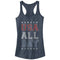 Junior's Lost Gods Fourth of July  USA All Day Racerback Tank Top