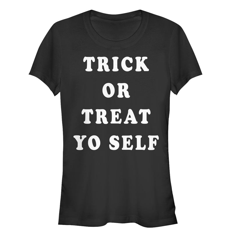 Junior's Lost Gods Halloween Trick Or Treat Yourself T-Shirt