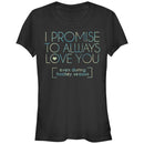 Junior's CHIN UP I Promise to Love You During Hockey Season T-Shirt