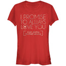 Junior's CHIN UP I Promise to Love You During Football Season T-Shirt