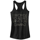 Junior's CHIN UP Love You During Football Racerback Tank Top