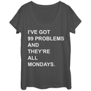 Women's CHIN UP Monday 99 Problems Scoop Neck