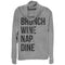 Junior's CHIN UP Brunch Wine Nap Dine Cowl Neck Sweatshirt