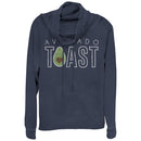 Junior's CHIN UP Avocado Toast Cowl Neck Sweatshirt