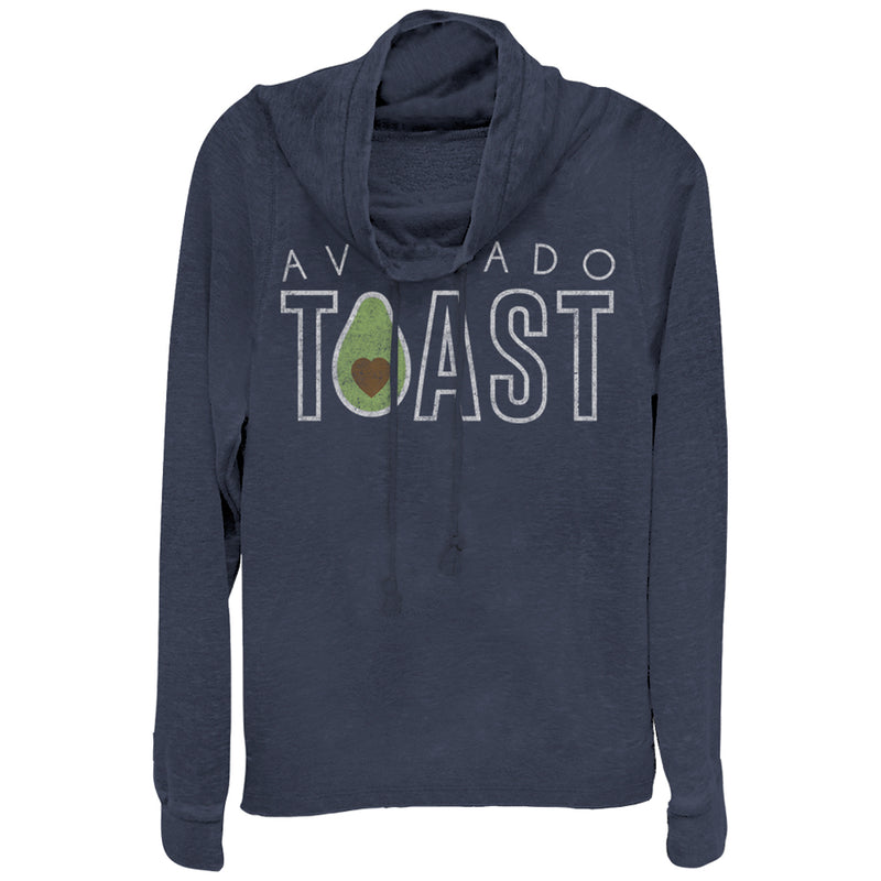 Junior's CHIN UP Avocado Toast Cowl Neck Sweatshirt