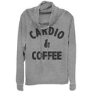 Junior's CHIN UP Cardio Coffee Cowl Neck Sweatshirt