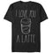 Men's Lost Gods Love You Latte Cup T-Shirt