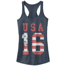 Junior's Lost Gods Fourth of July  USA 16 Racerback Tank Top