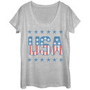 Women's Lost Gods Fourth of July  USAs Scoop Neck