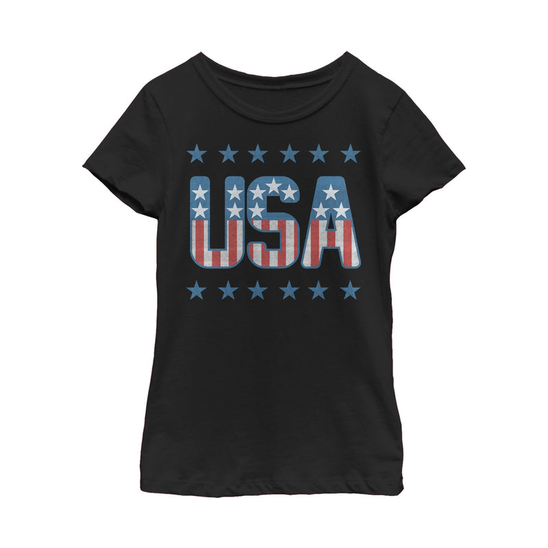 Girl's Lost Gods Fourth of July  USAs T-Shirt