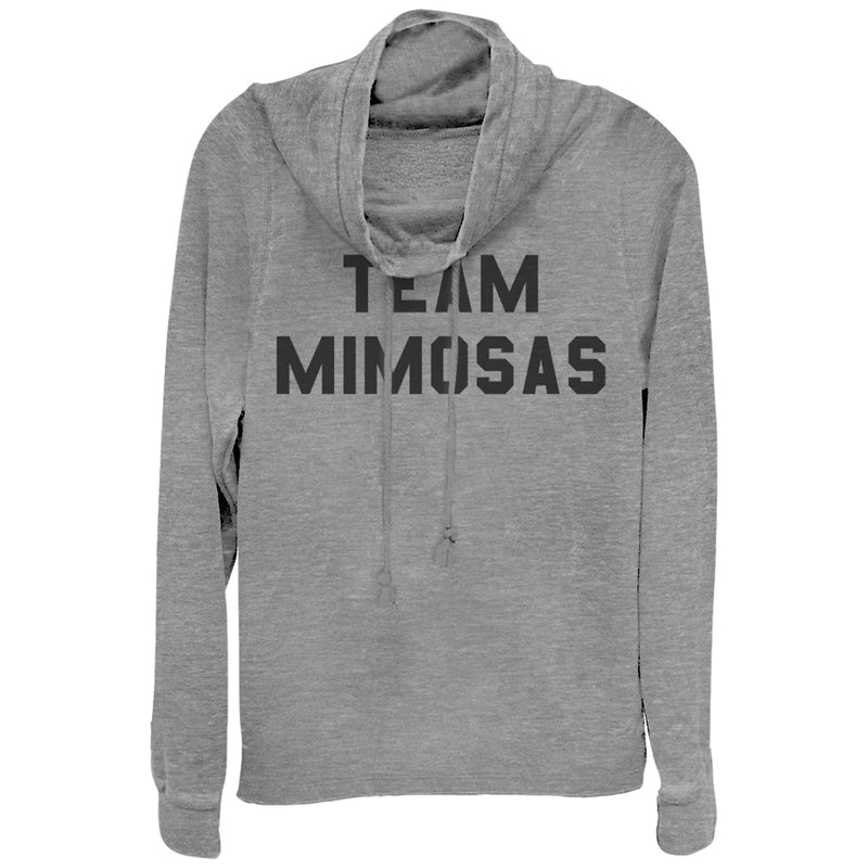 Junior's CHIN UP Team Mimosas Cowl Neck Sweatshirt