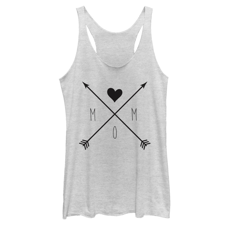 Women's CHIN UP Mom Crossed Arrows Racerback Tank Top