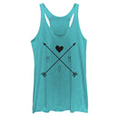 Women's CHIN UP Mom Crossed Arrows Racerback Tank Top