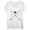 Women's CHIN UP Mom Crossed Arrows Scoop Neck