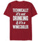 Men's CHIN UP Winecooler Drinking T-Shirt
