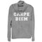 Junior's CHIN UP Carpe Diem Motto Cowl Neck Sweatshirt