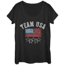 Women's Lost Gods Fourth of July  Go Team USA Scoop Neck