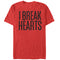 Men's Lost Gods Valentine's Day Break Hearts T-Shirt