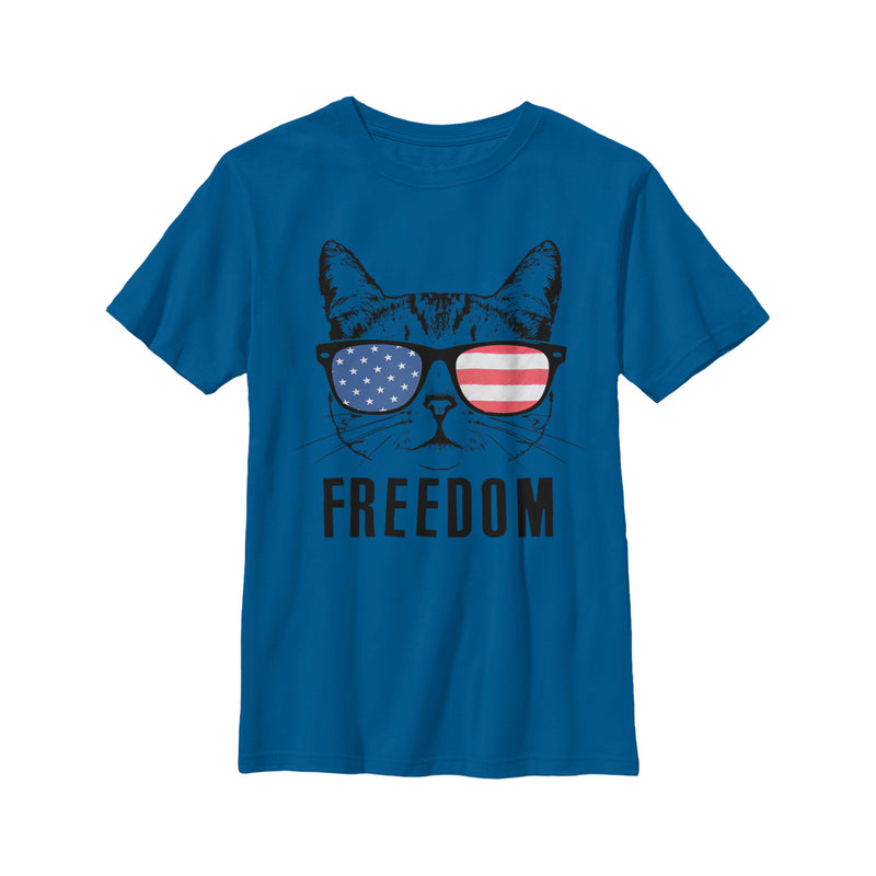 Boy's Lost Gods USA Freedom Cat T-Shirt