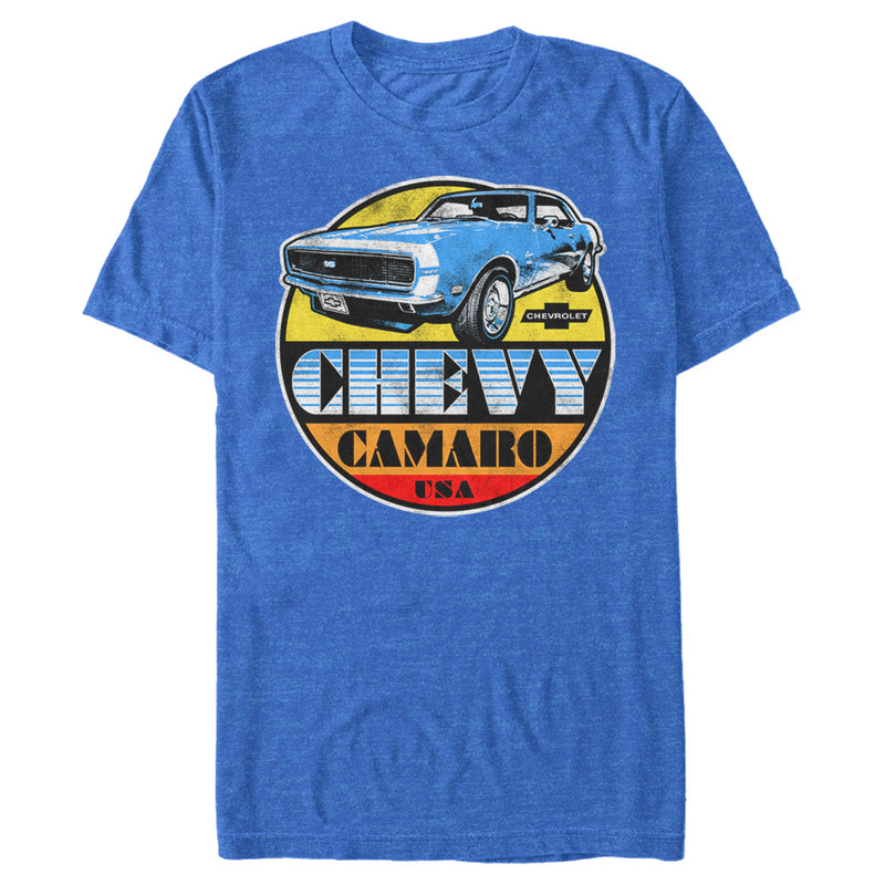 Men's General Motors Chevy Camaro SS Retro Cruising Circle T-Shirt