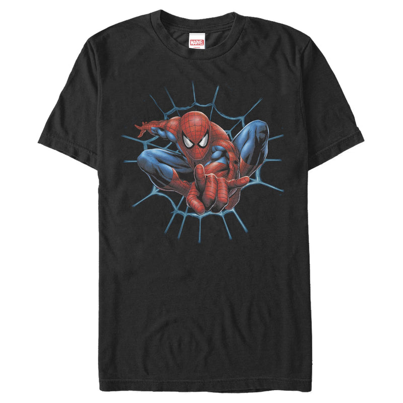 Men's Marvel Spider-Man Pose Web T-Shirt