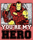 Boy's Marvel Iron Man You're My Hero Performance Tee