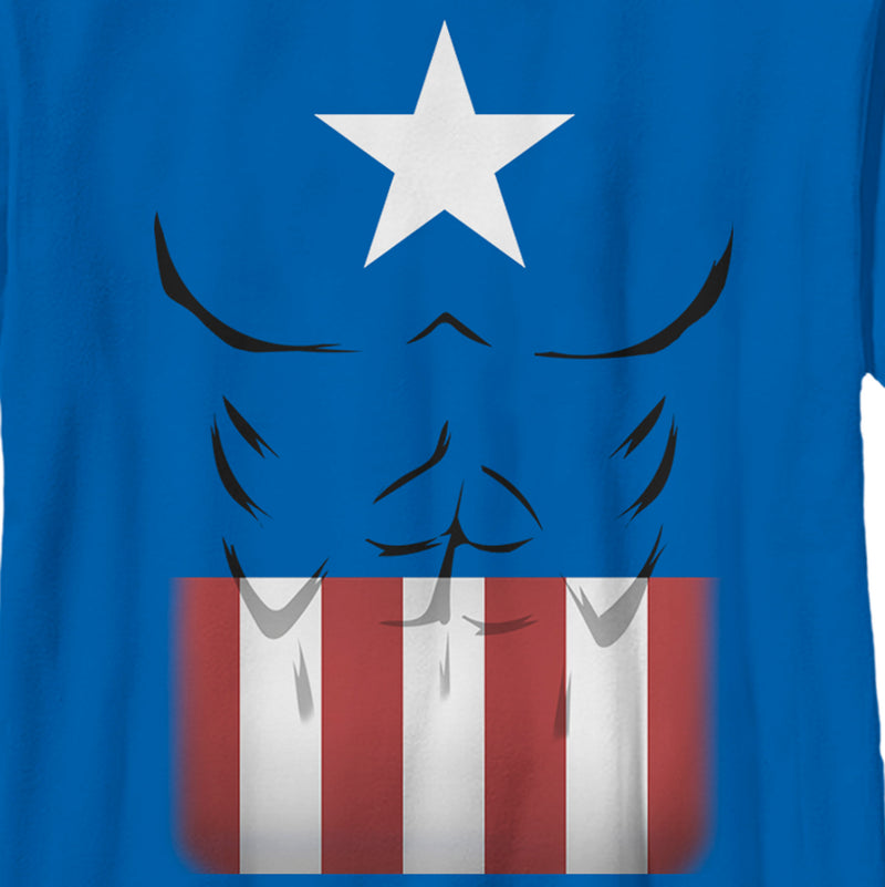 Boy's Marvel Captain America Muscles Suit T-Shirt