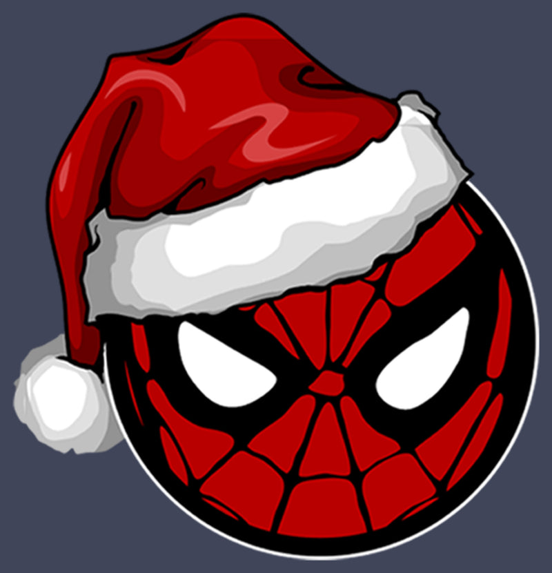 Boy's Marvel Christmas Spider-Man Santa Hat T-Shirt